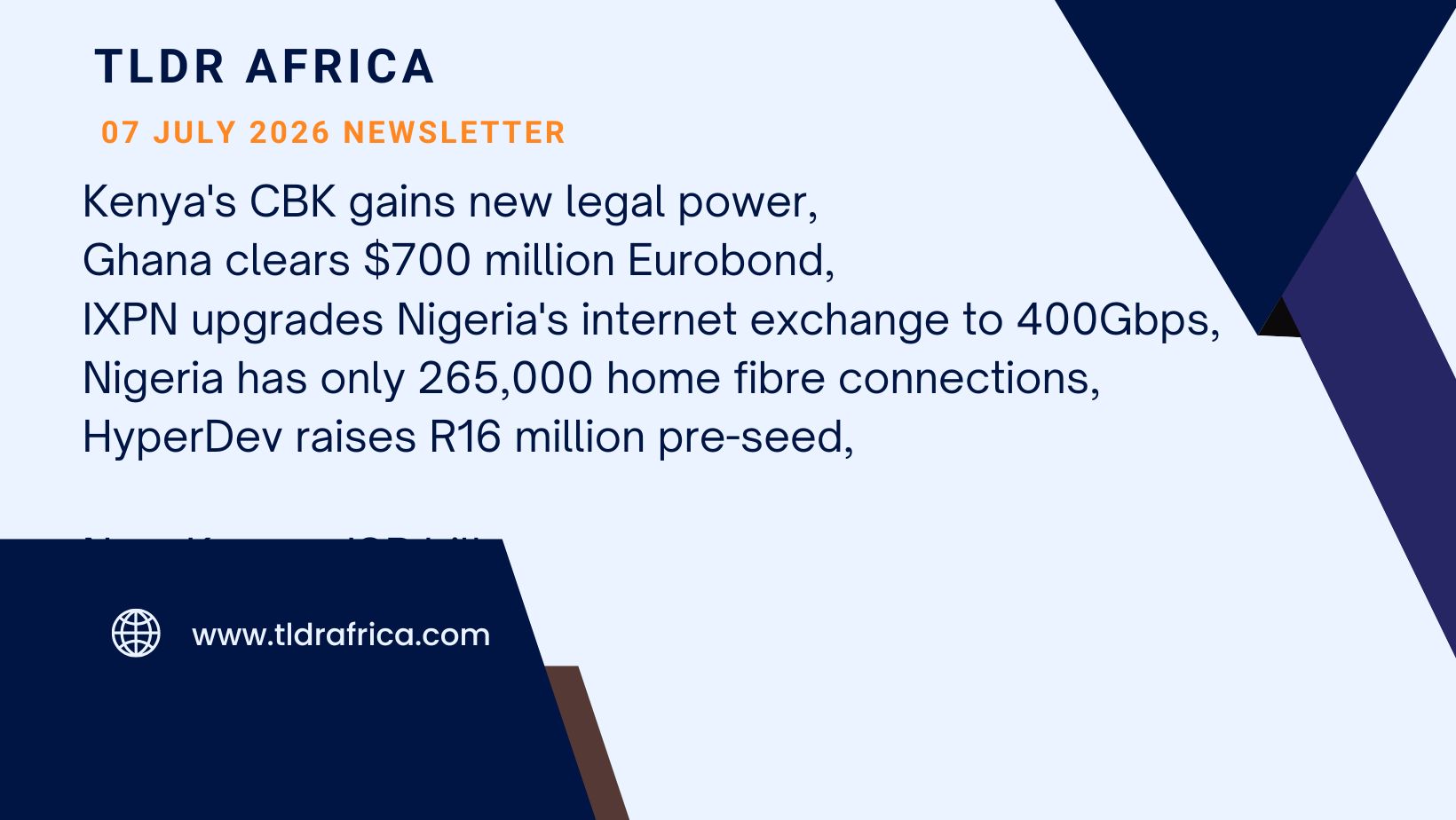 Kenya's CBK gains new legal power, Ghana clears $700 million, and Tanzania completes IAEA nuclear energy preliminary steps Eurobond